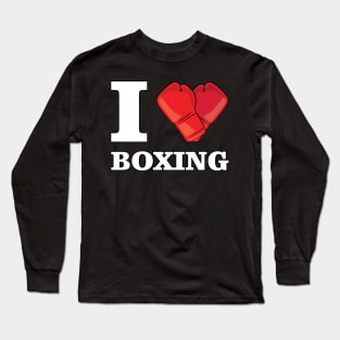 I Love Boxing Long Sleeve T-Shirt